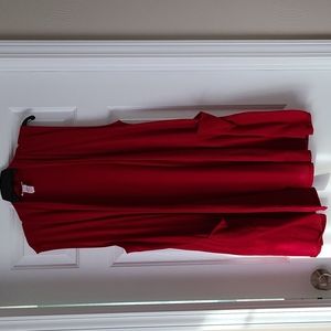 3/$20 XL red long vest cardigan